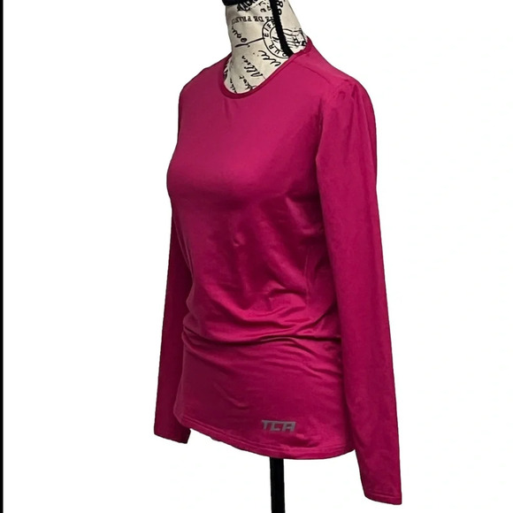TCA Women's Stamina Long Sleeve Lightweight Running Top Pink Athleisure L Sporty - Picture 3 of 8